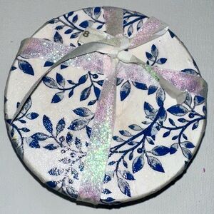 Blue and White Floral Decorative Coasters
